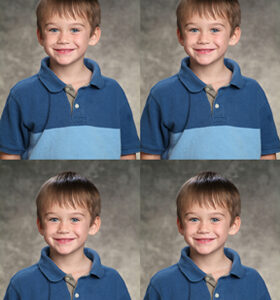 Grade School Package I.  4(3.5x5)s from 1 pose.
